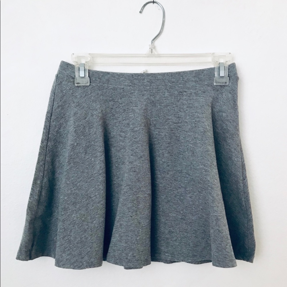 Stretchy Cotton Waist A-line Flared Mini Skirt